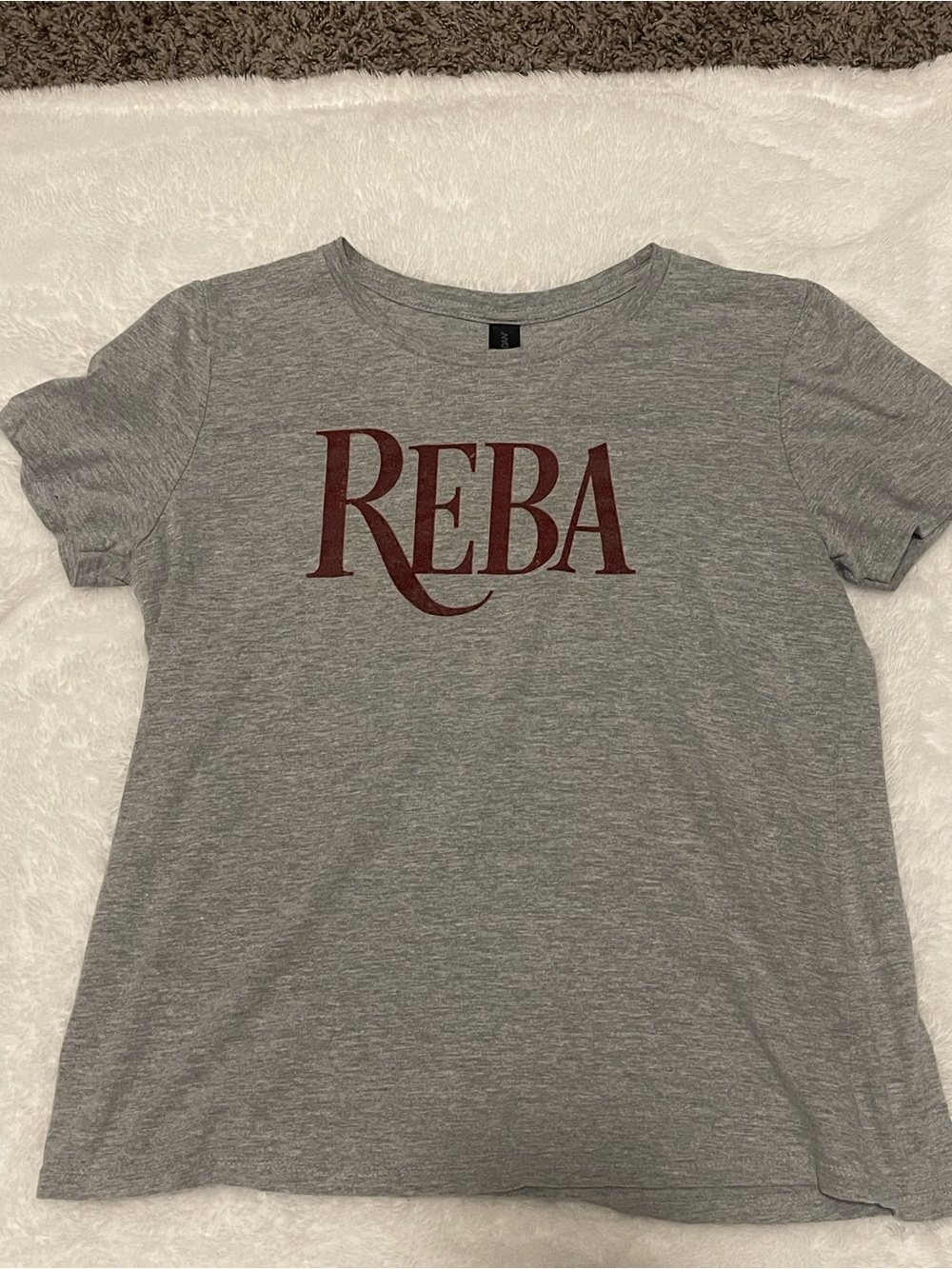 Gildan Gray Short-Sleeve Tee with Red REBA Graphic - Picture 11 of 12